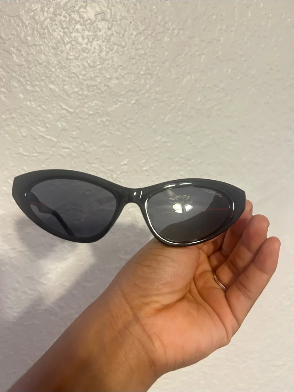 Balenciaga Black Cat-Eye Sunglasses